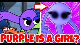 Could PURPLE Be A GIRL In ROBLOX RAINBOW FRIENDS? | Morph Game!