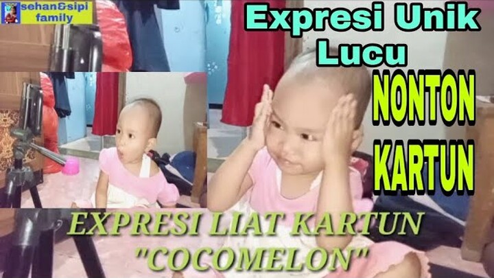 Expresi Akifa sa'at Nonton kartun Lucu  Bikin Ngakak,,
