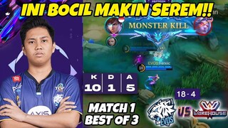 Aduh FERXIC DI KASI GUSION GINI JADINYA NIH!! MERIANG MUSUH DI BIKIN DIA!! MATCH 1 EVOS VS W3AM