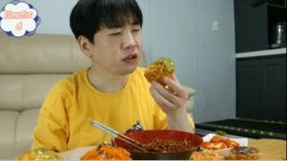 Mì tương đen và sushi phần 5 #mukbang
