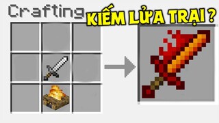 THỬ THÁCH SINH TỒN TRONG THẾ GIỚI TOÀN LÀ KIẾM TRONG MINECRAFT #1 *KIẾM LÀM MÙ VÀ KIẾM LỬA TRẠI*