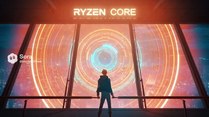 AMD RYZEN (3D Sora Japanese Anime Movie Style).