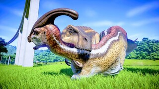 ACROCANTHOSAURUS Hunting In Slow Mo - Jurassic World Evolution
