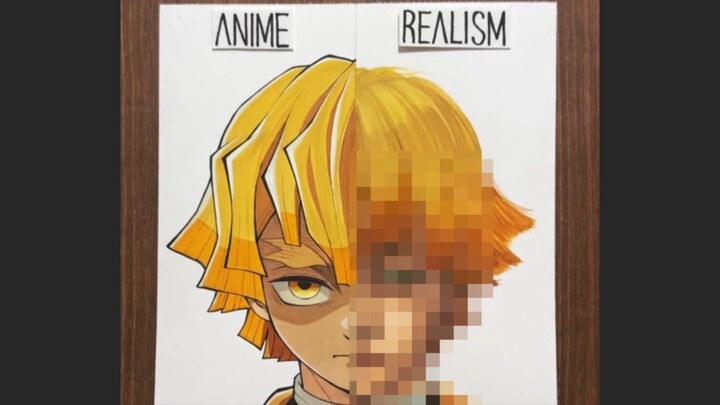 Zenitsu klo jadi nyata cakep banget!!!