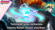 Boruto Two Blue Vortex | Boruto menciptakan Raiton rasen shuriken