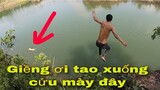 Săn Bắt Ẩm Thực Vùng Cao Liều Mình Nhẩy Xuống Hồ Sâu Cứu Chó Con Giềng Cute| Tường Vy Vlog