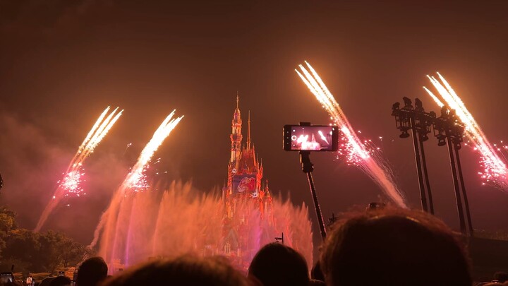 HK Disney land firework港迪烟火