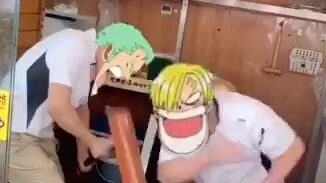 kekocakan zoro,sanji,luffy