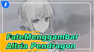 [Fate] Menggambar Altria Pendragon_1