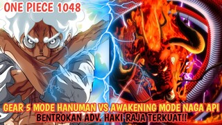 ONE PIECE 1048 - BENTURAN HAKI RAJA YG LBH GG DARI ROGER & SHIROHIGE! BAJRANG GUN VS KAEN HAKKE!