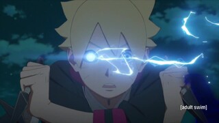 Boruto and Mitsuki Vs Sumire and Nue, Jougan's power began to appear