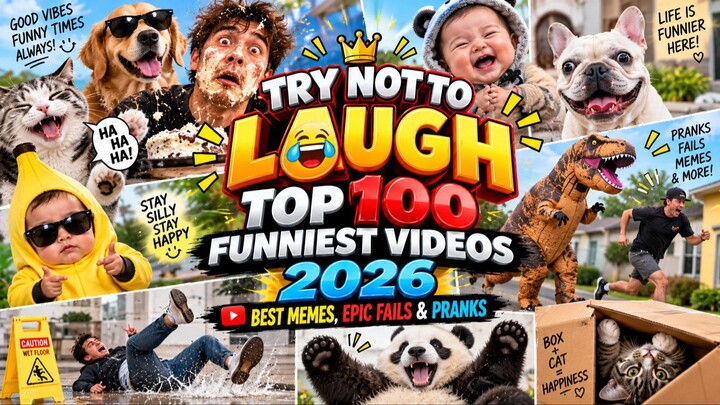 Try Not To Laugh 🤣 Top 100 Funniest Videos 2026 🎬🔥 Best Memes, Epic Fails & Pranks