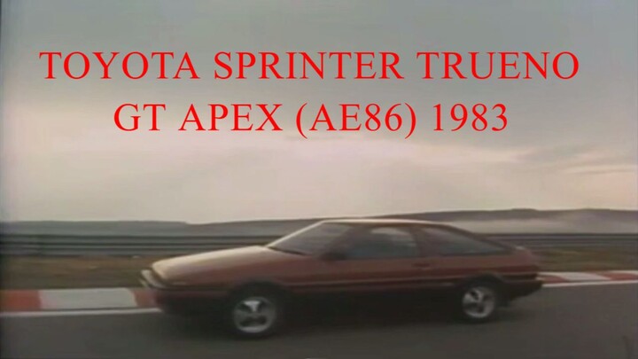 720P Iklan 1983 Toyota Sprinter Trueno/Corolla Levin Gt Apex AE86 ニュルブルクリンク トレノ編