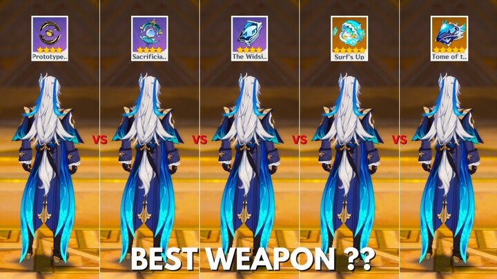 Is Neuvillette Signature Weapon Worth It? C0 Weapon Comparison [Genshin Impact]