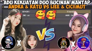 ADU KEKUATAN BUCINAN TIKTOK!! ANDRA GZ & RATU VS LIEE & CICI NGAKAK ABIS😂