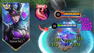 FINALLY!! NEW BROKEN BUILD FOR KARINA IS HERE! (insane damage!) - MLBB