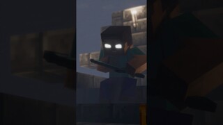 Ready to fight👿. #minecraft #animation #shorts #game #herobrine