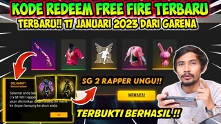 KODE REDEEM FREE FIRE TERBARU 17 JANUARI 2023 HARI INI