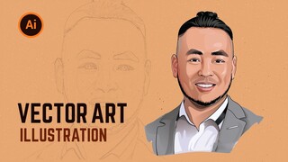 Vẽ hình chân dung bằng illustrator (vector Art ) illustration | BonART