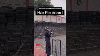 Ketika Dinda Hauw Main Film Action !! Rey Mbayang Wow Bunda !!