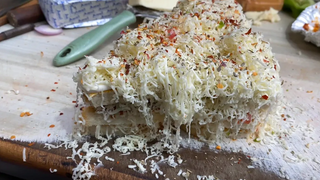 โหลดชีสแซนวิช ชีสเต็มคำ อาหารอินเดียข้างทาง @อาร์เอส 250/-