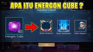PENJELASAN ENERGON CUBE, BISA TUKAR EFEK RECALL, BORDER DAN BATTLE EMOTE TRANSFORMERS! - MLBB