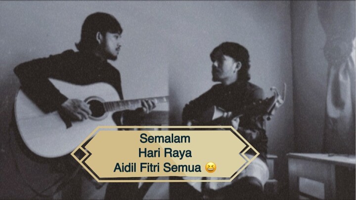 My First Video in Bilibili . Rahimah rahim - selamat berhari raya acoustic cover .