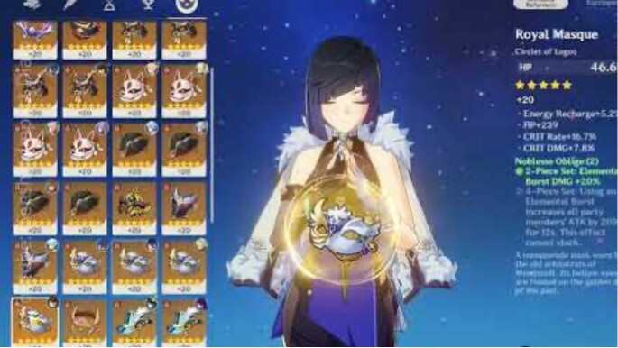 yelan aqua simulacra hp% vs crit damage circlet comparison | Genshin Impact