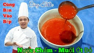 Cách làm " Muối Ớt Đỏ - để Chấm các loại đồ nướng