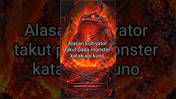 alasan kultivator takut pada monster tingkat 7 yaitu katak Api kuno #donghua