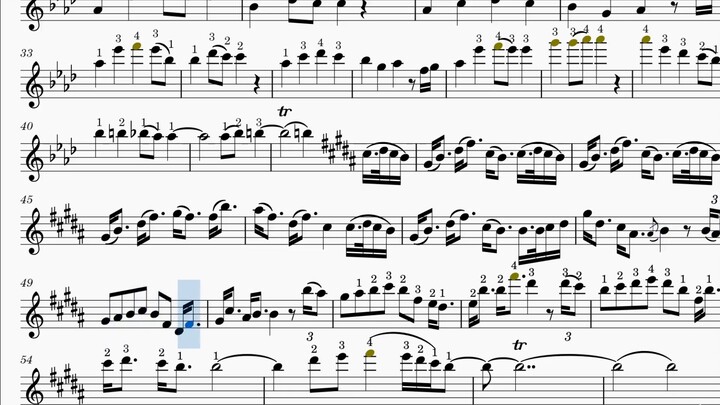 Điểm số vi-ô-lông chanh 【Musescore】 (phiên bản Ayasa) (cách đánh dấu + cách cúi đầu)