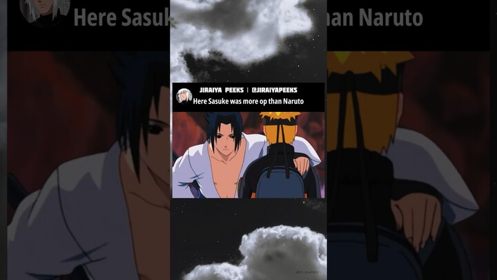 Here Sasuke was more op than Naruto #shorts