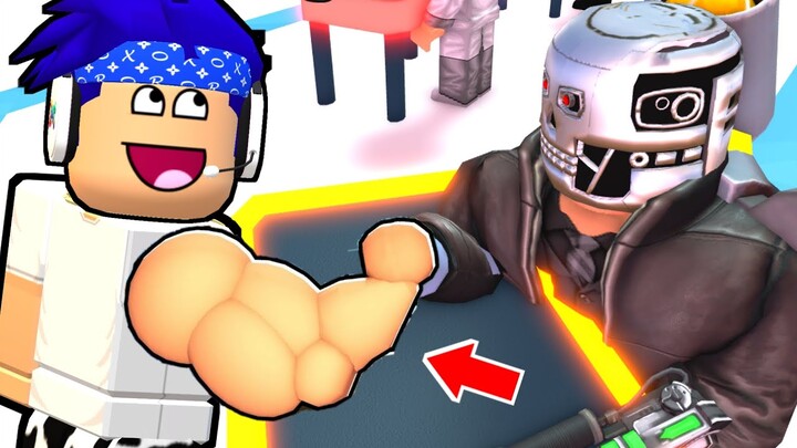 JADI KANG PANCO TERKUAT DI ARM WRESTLE SIMULATOR - ROBLOX INDONESIA