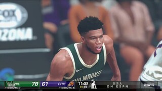 NBA2K21 FINALS I Milwaukee Bucks vs Phoenix Suns I Full Game Highlights