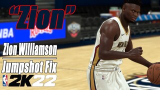 Zion Williams Jumpshot Fix NBA2K22