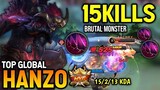 HANZO BEST BUILD 2022 | TOP GLOBAL HANZO GAMEPLAY | MOBILE LEGENDS✓