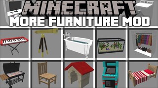 Minecraft HOUSE FURNITURE MOD / REBUILDING HOUSES SURVIVAL IN MINECRAFT !! Minecraft Mods