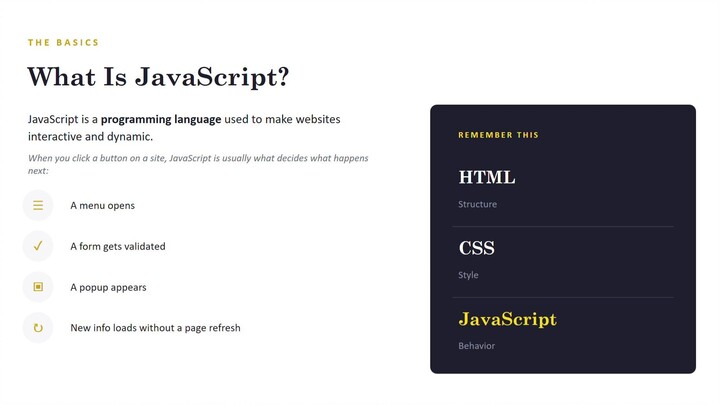 Introduction to Js