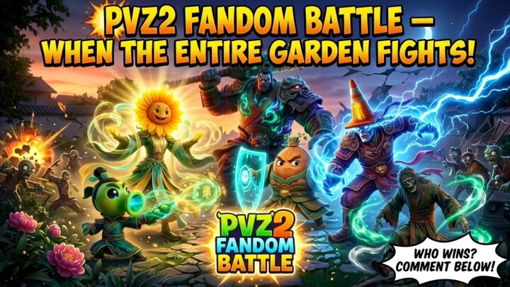 PVZ2 FANDOM BATTLE — WHEN THE ENTIRE GARDEN FIGHTS!