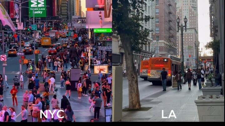 New York 🗽 vs Los Angeles 🌴 — Population Comparison! 🇺🇸