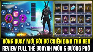 Vòng Quay Mới Nhận Gói Đồ Chiến Binh Thỏ Đen Cực Đẹp, Review Full Thẻ Booyah Mùa 6 Đường Phố Cực Xịn