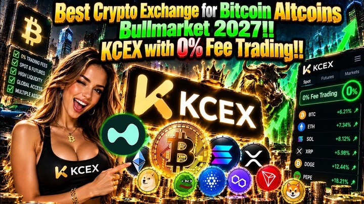 Best Crypto Exchange for Bitcoin Bullmarket 2027 KCEX with 0 Trading Fees!!