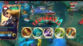 lesley enak nya kalo musuh tinggal dikit darah nya langsung kekerajah