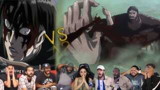 Levi vs Beast titan Reaction mashup | attack on tittan