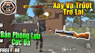 [Garena Free Fire] Sắp Top 1 Nhưng Lại Gặp Chị Hằng Đến Ngày - Chế Độ Xây Và Trượt | Lưu Trung TV