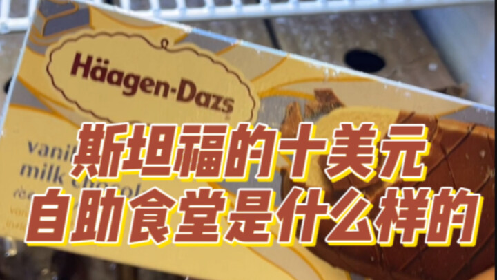 ร้านอาหารบุฟเฟต์ราคา 10 ดอลลาร์ของนักศึกษาสแตนฟอร์ดในสหรัฐอเมริกาเป็นยังไงนะ || ไอศกรีมฮาเก้น-ดาซท์ใ