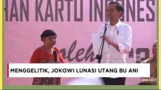 Momen Menggelitik & Sekaligus Mengharukan, Presiden Jokowi Lunasi Utang Bu Ani