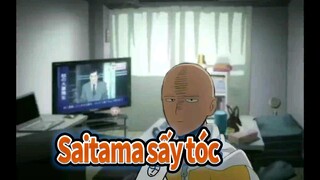 Saitama chỉ đang sấy tóc thôi mà