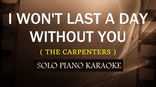 I WON'T LAST A DAY WITHOUT YOU ( THE CARPENTERS ) (COVER_CY)