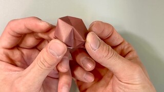 [Origami_Tutorial] Quả cầu hoa khối vuông hơi vuông